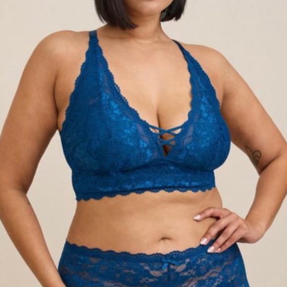 🆕 Lightly Lined Lace XO Front Bralette 3 3X 22 24 NWT Torrid New! - Picture 3 of 5